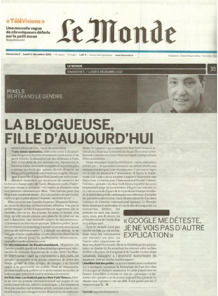 le monde blogueuse